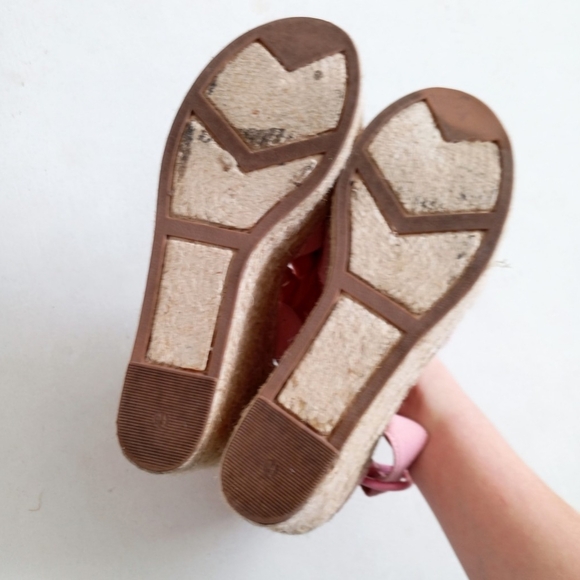 Marc Fisher suede pink wedge platform espadrille sandals - Picture 13 of 16